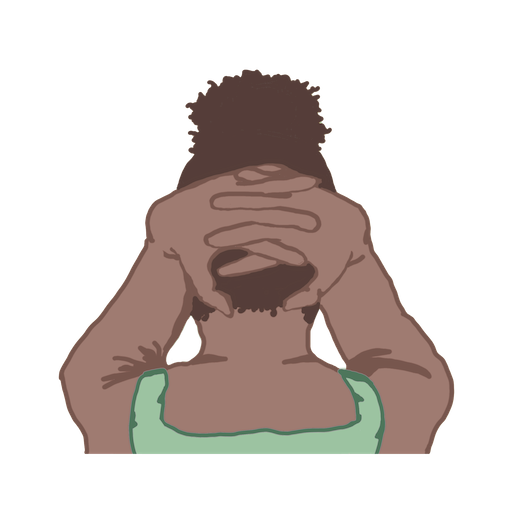 Heartful Head In Hands